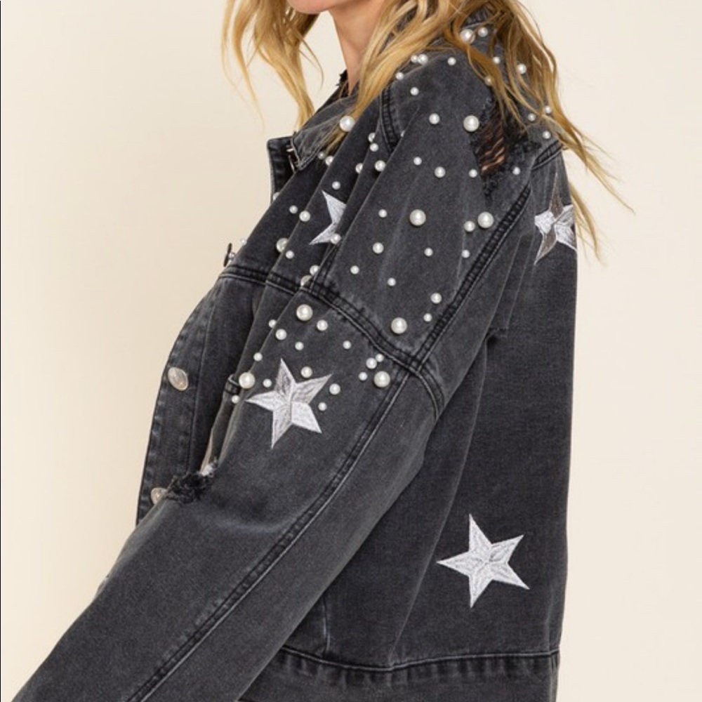 New Denim pearl/star jacket - Picture 4 of 4